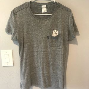 RIP N DIP cat middle finger shirt